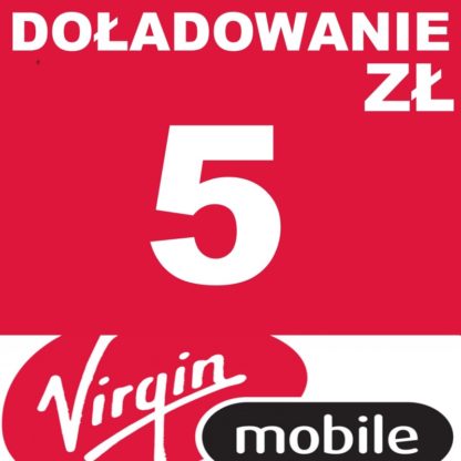Tanie Doładowanie Virgin Mobile 5 zł online